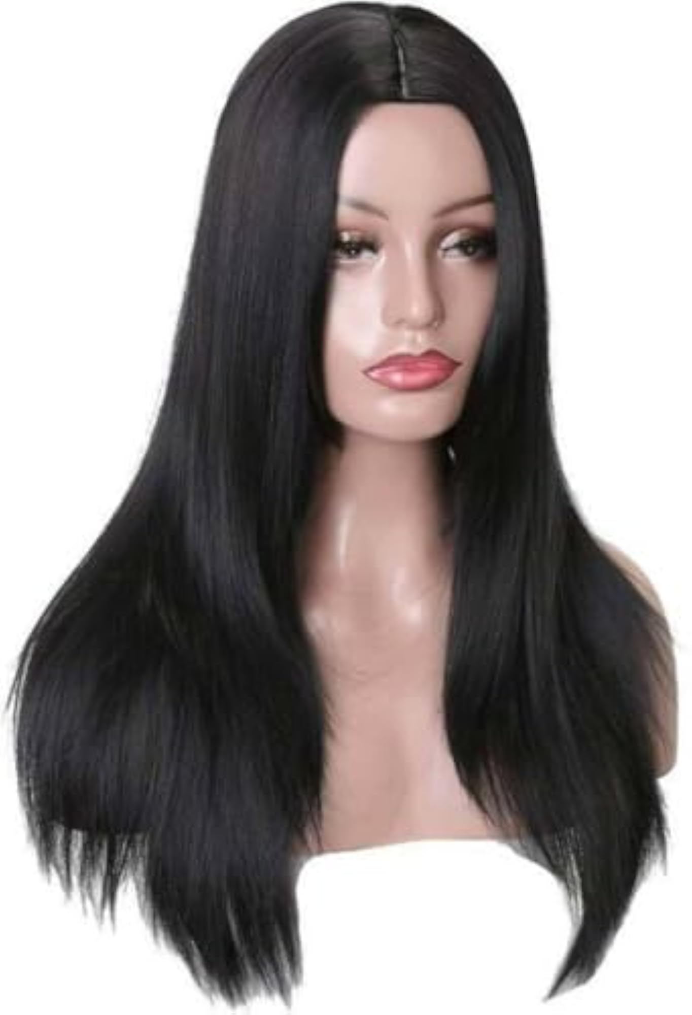 Black Full Head Wig ST9009, Elegant Style